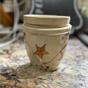 Star Patterned handmade potter dip chiller